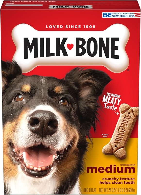 Photo 1 of Milk-Bone Original Dog Treats Biscuits for medium Dogs, 24 Ounces (Pack of 12)