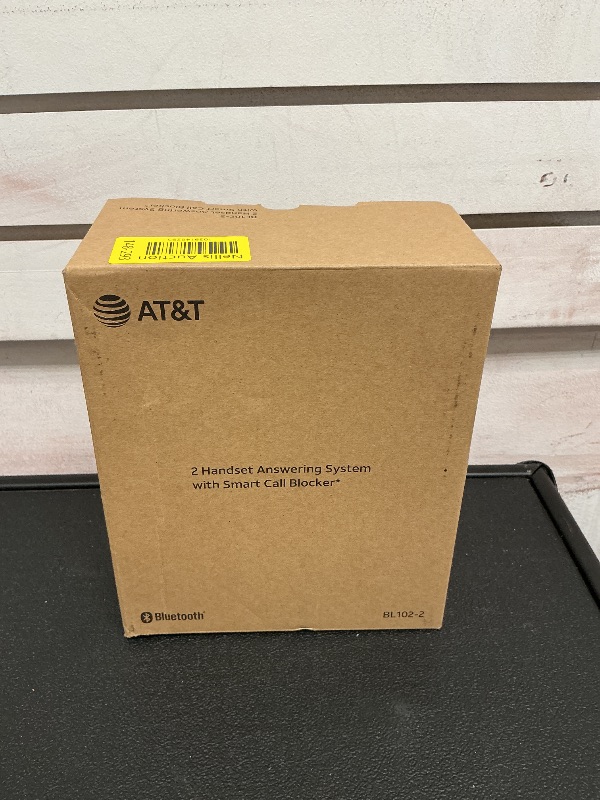 Photo 1 of AT&T BL102-2 DECT 6.0 2-Handset Cordless Phone for Home with Answering Machine, Call Blocking, Caller ID Announcer, Audio Assist, Intercom, and Unsurpassed Range, Silver/Black