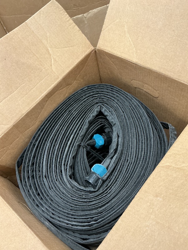 Photo 1 of Secbulk 2025 Flat Soaker Hose 200 ft for Garden, 200' (50ft x 4) Linkable Drip Hose Diy Garden Irrigation System Saving 80% Water, Dual-layer Leak-free Design Water Hose with Holes