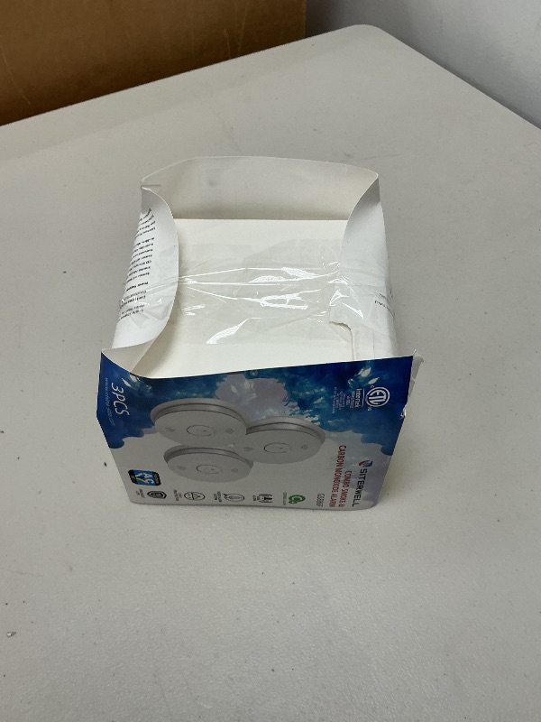 Photo 1 of SITERWELL Hardwired Interconnected Smoke Detector Carbon Monoxide Detector Combo with 2 AA Batteries Back Up, 2 in 1 Smoke and CO Detector with Voice Alert, Smoke and CO Alarm with Self-Check, 3 Pack