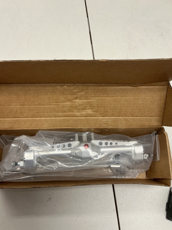 Photo 1 of RC Crawler with Machined Aluminum Front and Rear Portal Axles for Vanquish VS4-10 Phoenix F10 LCG Chassis (Silver Axle F and R)