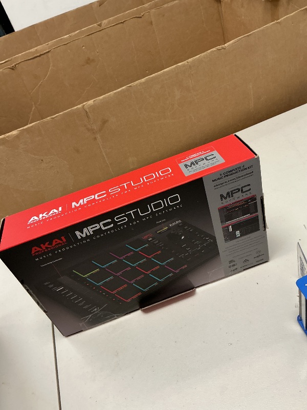 Photo 1 of Akai Professional MPC Studio MIDI Controller Beat Maker with 16 Velocity Sensitive RGB Pads, Full MPC 2 Software, assignable Touch Strip & LCD Display