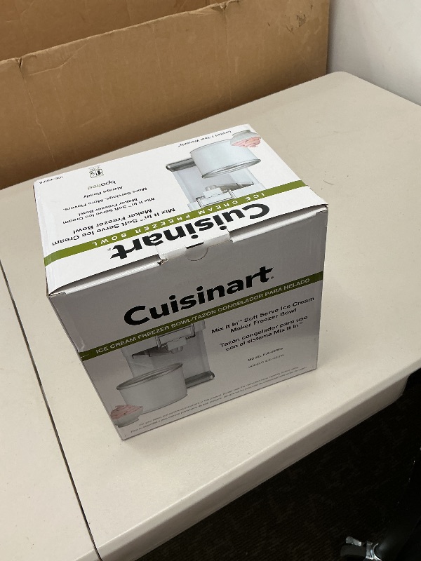 Photo 1 of Cuisinart ICE-45RFB 1-1/2-Quart Ice Cream Maker Freezer Bowl - For use with the Cuisinart ICE-45 Mix It In Soft Serve Ice Cream Maker , White