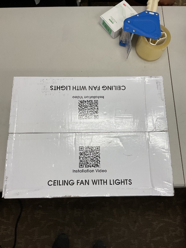 Photo 1 of Ceiling Fans with Lights and Remote, 42 Inch Ceiling Fan for Bedroom with 5 Reversible Blades, Modern Ceiling Fan Noiseless Reversible DC Motor, 6 Speeds, Timing, Wood Fan for Farmhouse