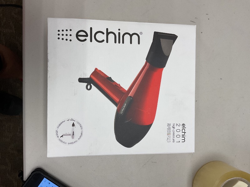 Photo 1 of Elchim 2001 High Pressure Hair Dryer - white , 1 Count (Pack of 1)