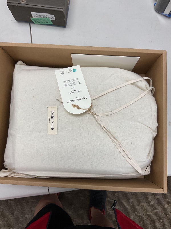 Photo 1 of Double Stitch Cotton Tencel Sheet - Bed Sheets Set Queen Size, 4Pc Luxury Hotel Bedding Set, Soft, Cooling & Breathable for Hot Sleepers, Deep Pocket Up to 16 Inches, Winter Sky