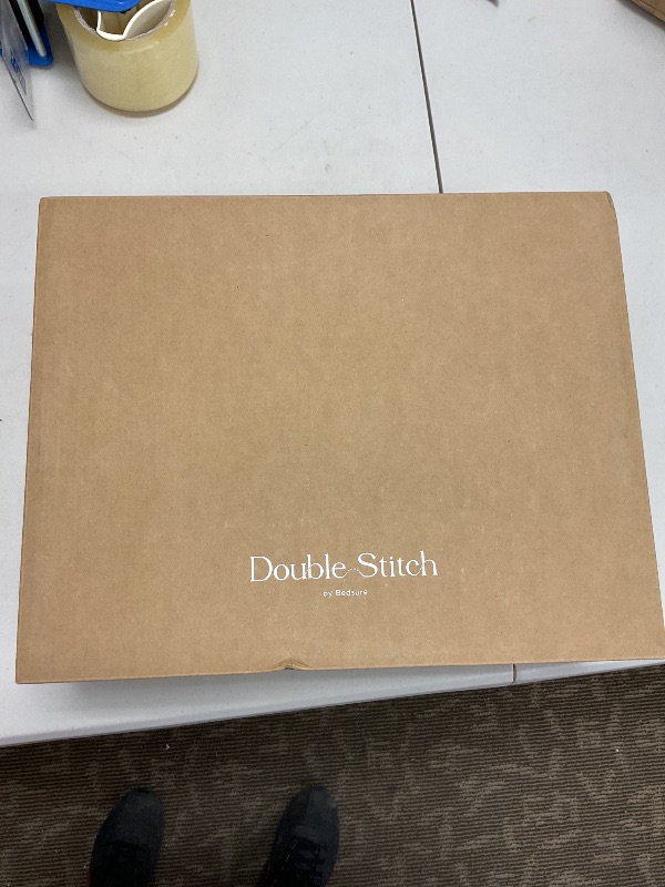 Photo 1 of Double Stitch Cotton Tencel Sheet - Bed Sheets Set Queen Size, 4Pc Luxury Hotel Bedding Set, Soft, Cooling & Breathable for Hot Sleepers, Deep Pocket Up to 16 Inches, Winter Sky