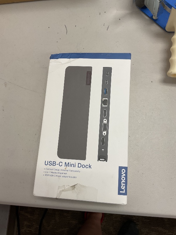 Photo 1 of Lenovo 7-in-1 Portable USB-C Mini Dock - HDMI & VGA, 45W Charging, Compatible with Lenovo, Apple & USB-C Laptops, G0A70065US