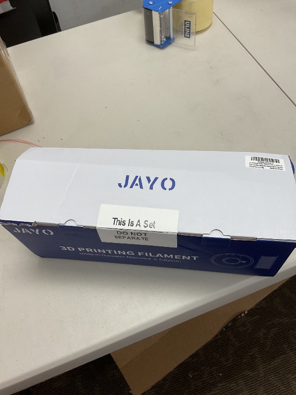 Photo 1 of JAYO Silk PLA Filament Bundle 1.75mm, Silk 3D Printer Filament Bundle Multicolor, Individually Vacuum Packed, 8 Pack, Shiny Silk 2KG in Total, Light Gold+Silver+Black+Blue+Red+Green+Orange+Pink