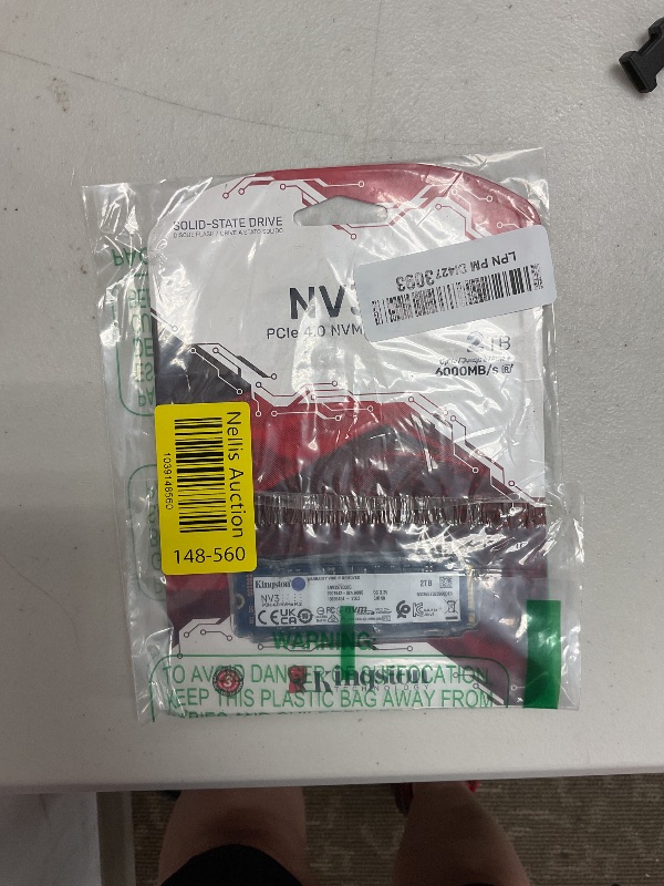 Photo 1 of Kingston NV3 2TB M.2 2280 NVMe SSD | PCIe 4.0 Gen 4x4 | Up to 6000 MB/s | SNV3S/2000G