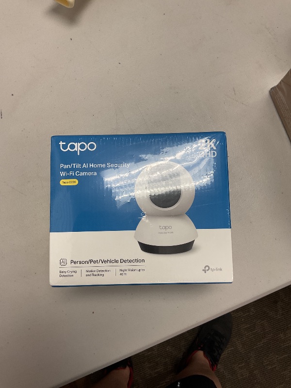 Photo 1 of TP-Link Tapo 2K QHD Pan/Tilt Security Camera for Pet Camera, Baby Monitor, Motion Detection, Motion Tracking, 2-Way Audio, Night Vision, Cloud &SD Card Storage, Works w/Alexa & Google Home(Tapo C220)