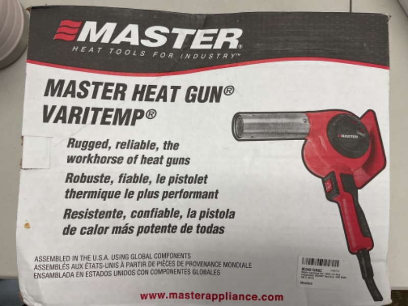 Photo 1 of Master Appliance HG-302D Industrial Heat Gun, Quick Change Plug-In Heating Element, 800° F, 220V, 1320W, 6 Amps, Assembled In USA