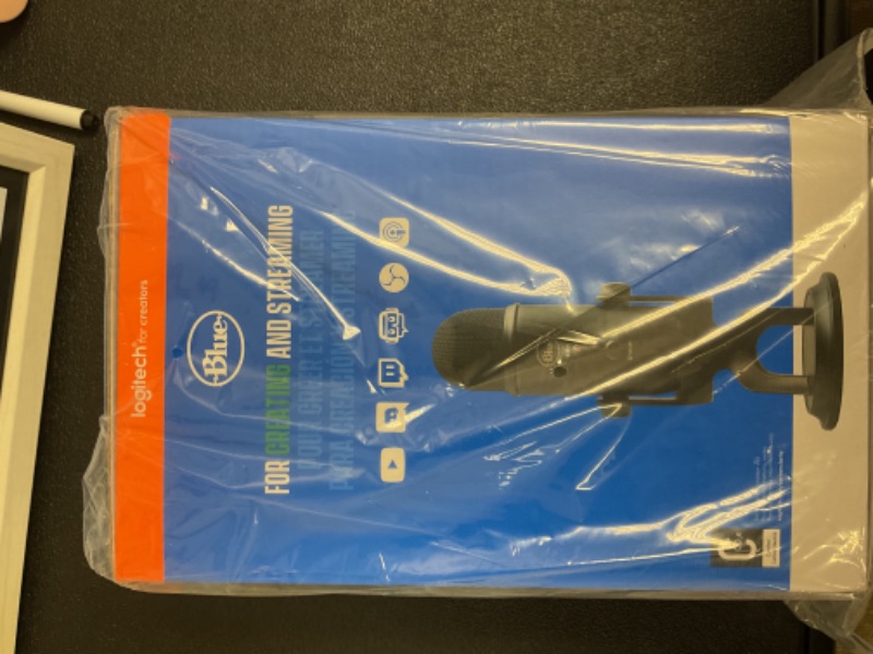 Photo 1 of Logitech for Creators, 2 Condenser Microphone, USB, Blackout, Mic Only