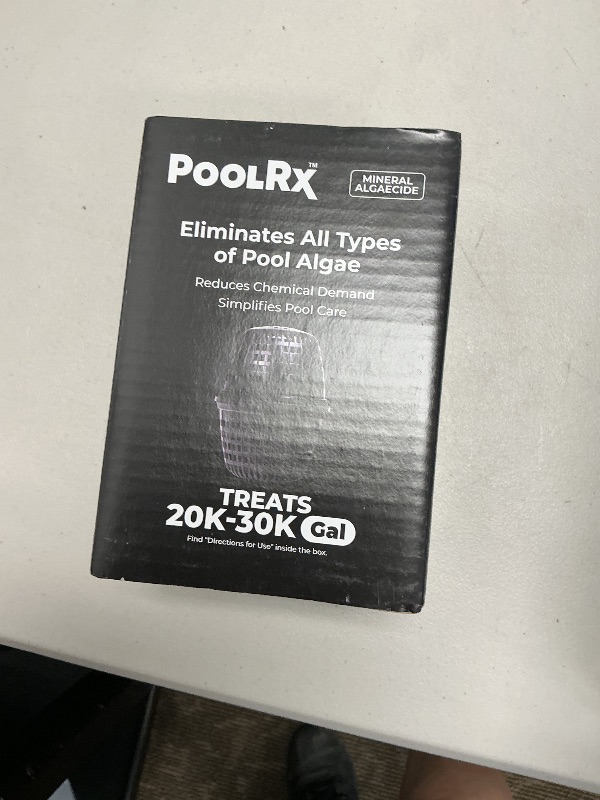 Photo 1 of Pool RX 101066 6 Month Algaecide Treats 20k-30k gallons, Black