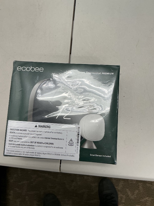 Photo 1 of ecobee Smart Thermostat Premium with Smart Sensor and Air Quality Monitor - Programmable Wifi Thermostat - Works with Siri, Alexa, Google Assistant