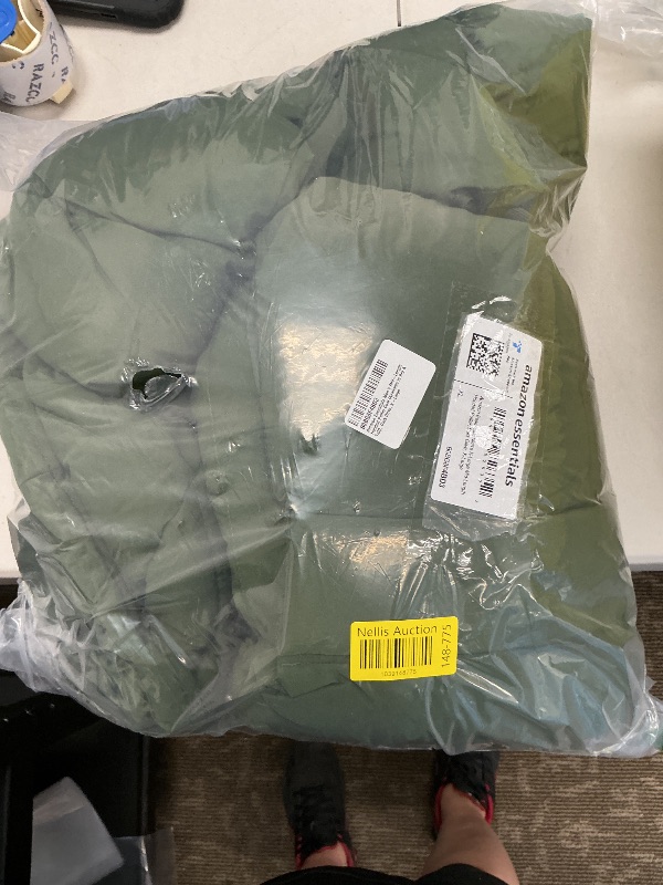 Photo 1 of Amazon Essentials Men's Mid-Length Hooded Puffer Coat (Available in Big & Tall), Dark Olive, X-Large