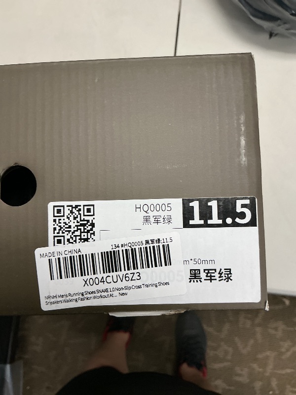 Photo 1 of NRNHI Mens Walking Shoes Non Slip Tennis Athletic Hiking Sneakers for Gym Sport Outdoor Footwear