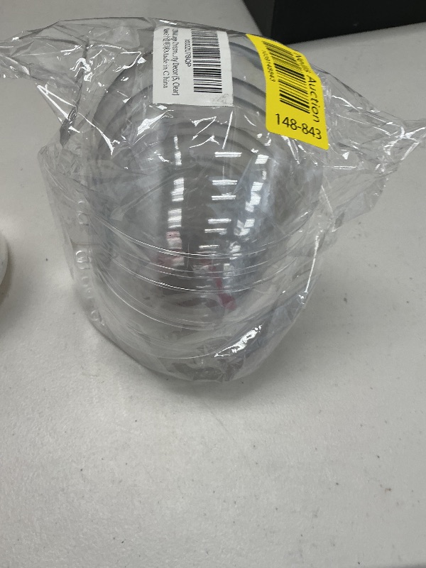 Photo 1 of 120MM Large Christmas Clear Baubles Transparent 5PCS DIY Plastic Ball for Christmas Wedding Decorations Party Decor (5, Clear)