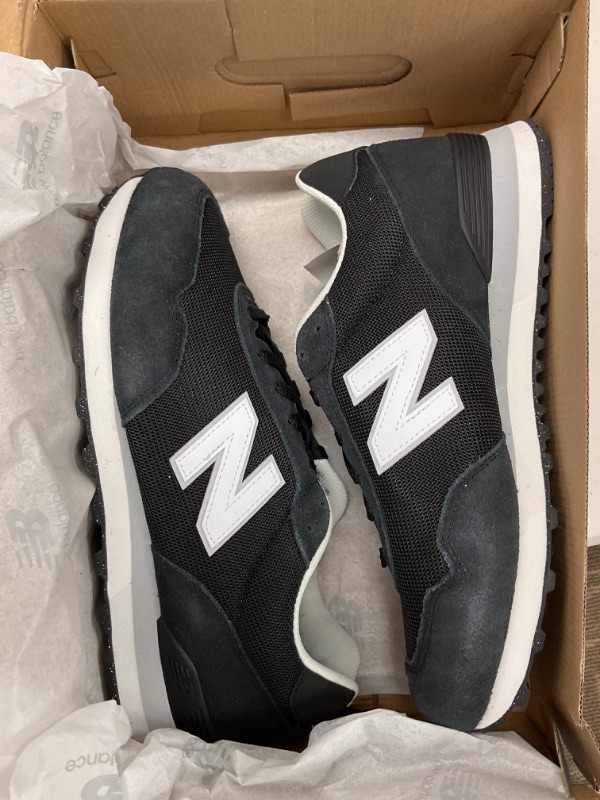 Photo 1 of New Balance Men's 515 V3 Sneaker, Black/White/Aluminum Grey, 9 X-Wide