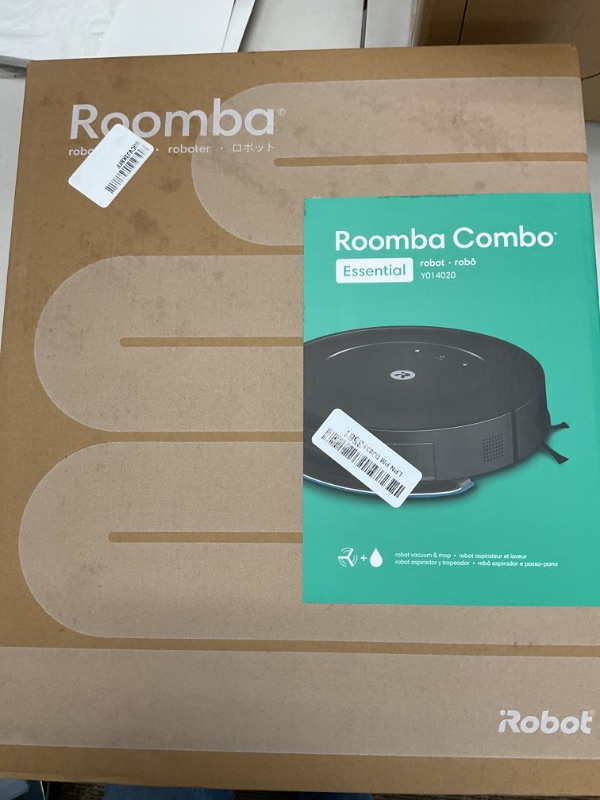 Photo 1 of iRobot Roomba Robot Vacuum and Mop Combo (Y0140) - Vacuums and mops, Easy to use, Power-Lifting Suction, Multi-Surface Cleaning, Smart Navigation Cleans in Neat Rows, Self-Charging, Works with Alexa
