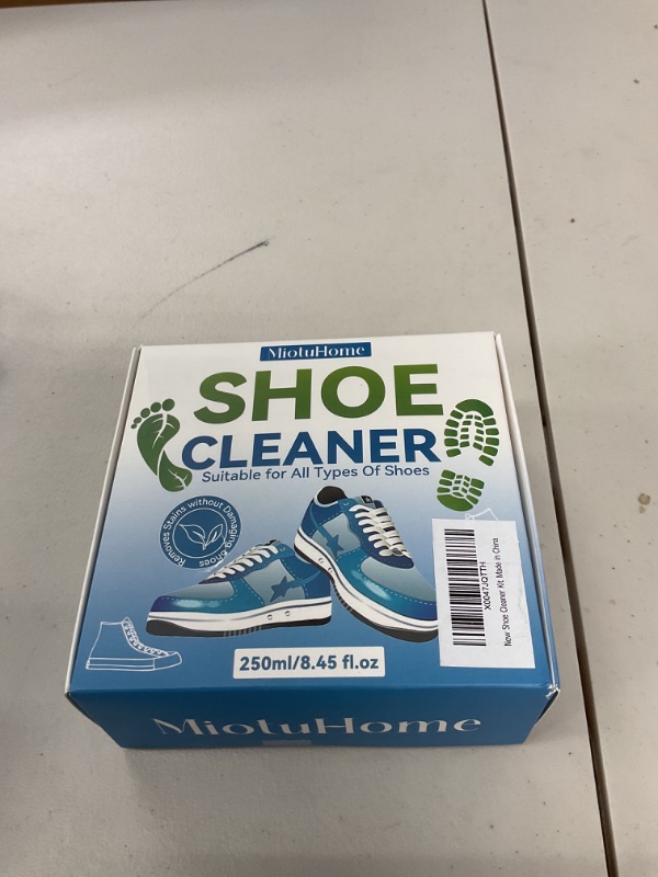 Photo 1 of Shoe Cleaner Kit for Sneaker, 8.45 Oz Sneaker Cleaner with Shoe Brushes & Towel, White Shoe Cleaner Kit, Sneaker Cleaning Kit for Leather Nubuck Mesh Suede Knit White Shoe Trainer and All Materials