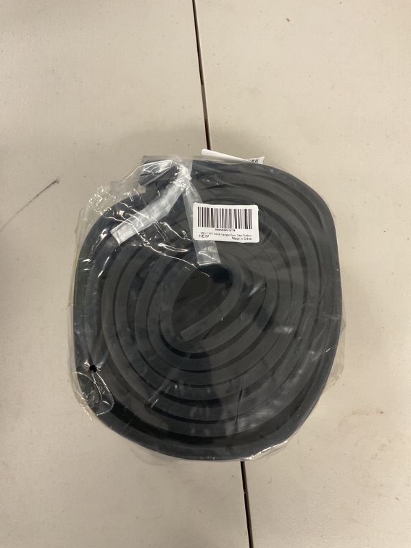 Photo 1 of Jin&Bao Garage Door Bottom Weather Stripping Rubber Seal with T-Ends 5/16" - Protect Your Garage from Weather, Insects, and Dust with Premium Garage Door Draft Stopper?10FT, Black?