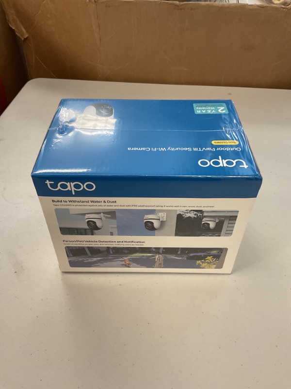 Photo 1 of TP-Link Tapo 2K QHD Outdoor Pan/Tilt Wi-Fi Security Camera, 360° View, Motion Tracking, Color Night Vision, Free Person/Vehicle/Motion Detection, Cloud & SD Card Storage, 24/7 Recording, Tapo C520WS…