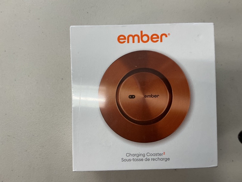 Photo 1 of Ember Charging Coaster 2, Wireless Charging for Use with Ember Temperature Control Smart Mug, Copper
