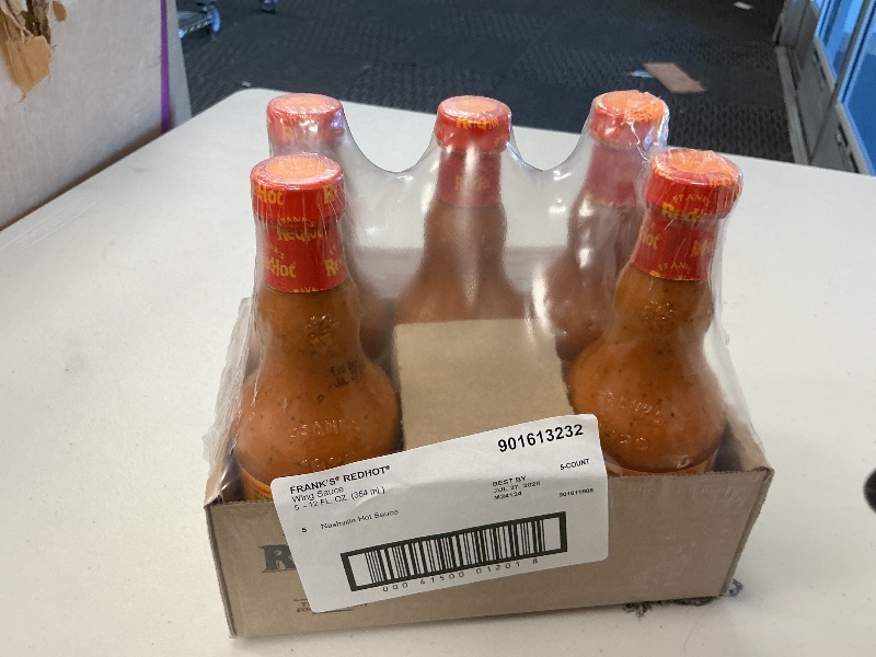 Photo 1 of Frank's RedHot Nashville Hot Wings Sauce, 12 fl oz (Pack of 5)