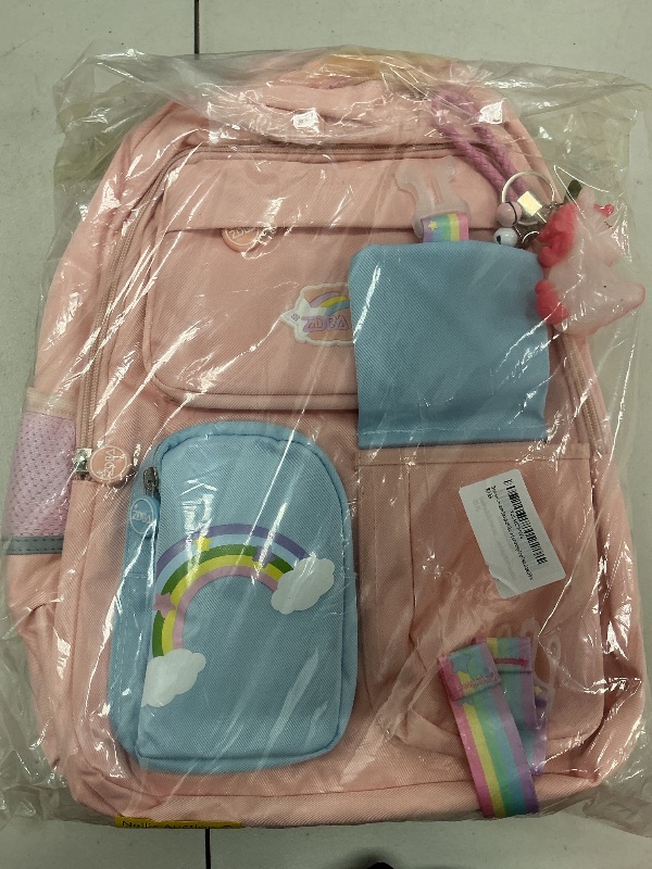 Photo 1 of 3Pcs Girl Unicorn Backpack Set, Kids School Backpack, Cute School Bookbag For Girl, With Lunchbag And Pencilcase,Pink