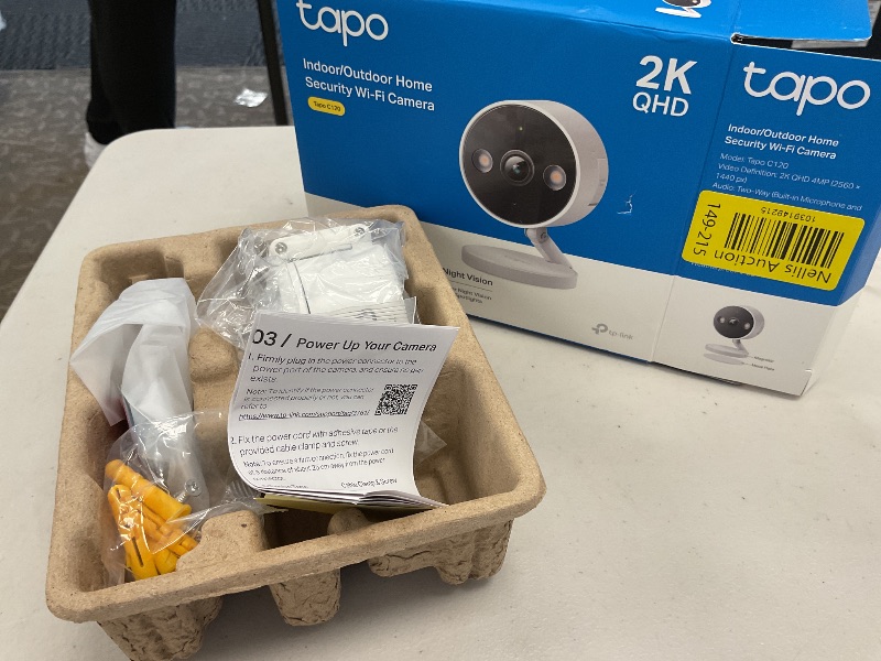 Photo 3 of Tapo TP-Link 2K QHD Security Camera, Indoor/Outdoor, ???? ????? ??????'? ??????, Color Night Vision, Free Person/Pet/Vehicle Detection, Invisible IR Mode, SD Storage, C120