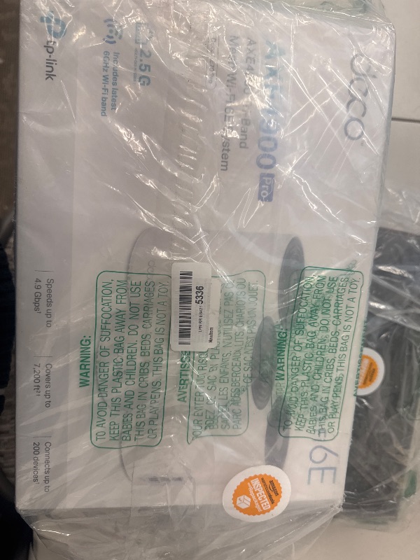 Photo 1 of TP-Link Deco AXE4900 Tri-Band WiFi 6E Mesh WiFi System (Deco XE70 Pro) - 2.5G WAN/LAN Ports, 4.9 Gbps Wi-Fi 7,200 Sq. Ft Coverage, Connect up to 200 Devices, New 6 GHz Band, 3-Pack 2024 Release