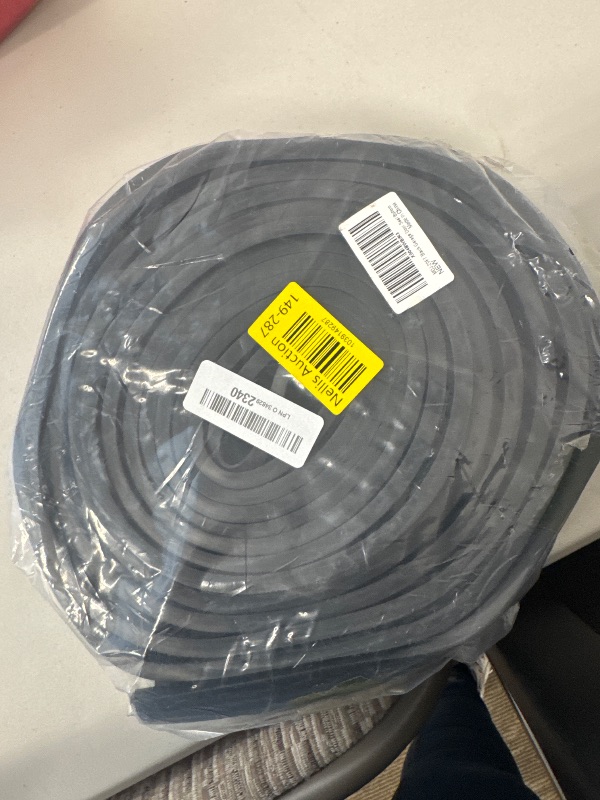 Photo 1 of Jin&Bao Garage Door Bottom Weather Stripping Rubber Seal with T-Ends 5/16" - Protect Your Garage from Weather, Insects, and Dust with Premium Garage Door Draft Stopper?20FT, Black?
