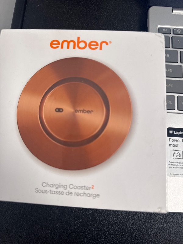 Photo 1 of Ember Charging Coaster 2, Wireless Charging for Use with Ember Temperature Control Smart Mug, Copper