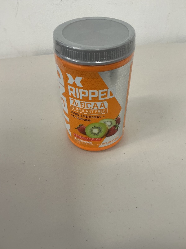 Photo 1 of Xtend Ripped BCAA Powder Strawberry Kiwi | Cutting Formula + Sugar Free Post Workout Muscle Recovery Drink with Amino Acids | 7g BCAAs for Men & Women | 30 Servings
