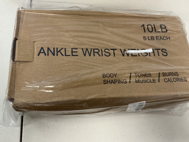Photo 1 of Wolliwa Adjustable Ankle Weights for Women Men 1 Pair 2 4 6 8 10 Lbs Weighted Ankle Wrist Weights with Removable Weights Straps Gym,Workout,Walking,Jogging,1-5 lbs Each Ankle,1 Pair 2-10 lbs