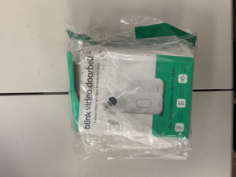 Photo 1 of All-new Blink Video Doorbell – Head-to-toe HD view, two-year battery life, and simple setup. Sync Module Core included – System (White)