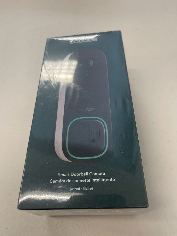 Photo 1 of ecobee Smart Video Doorbell Camera (Wired) - with Industry Leading HD Camera, Smart Security, Night Vision, Person and Package Sensors, 2-Way Talk, and Video & Snapshot Recording