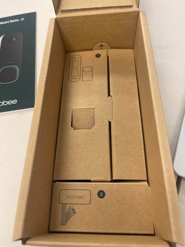 Photo 1 of ecobee Smart Video Doorbell Camera (Wired) - with Industry Leading HD Camera, Smart Security, Night Vision, Person and Package Sensors, 2-Way Talk, and Video & Snapshot Recording