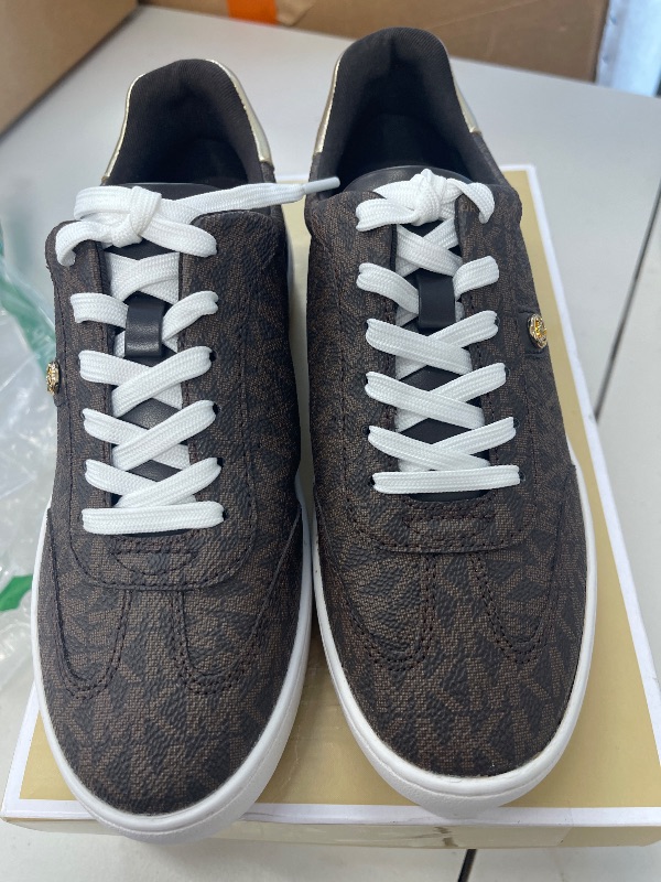 Photo 1 of Michael Kors Women's Scotty Lace Up Sneaker, Brown Multi, 6