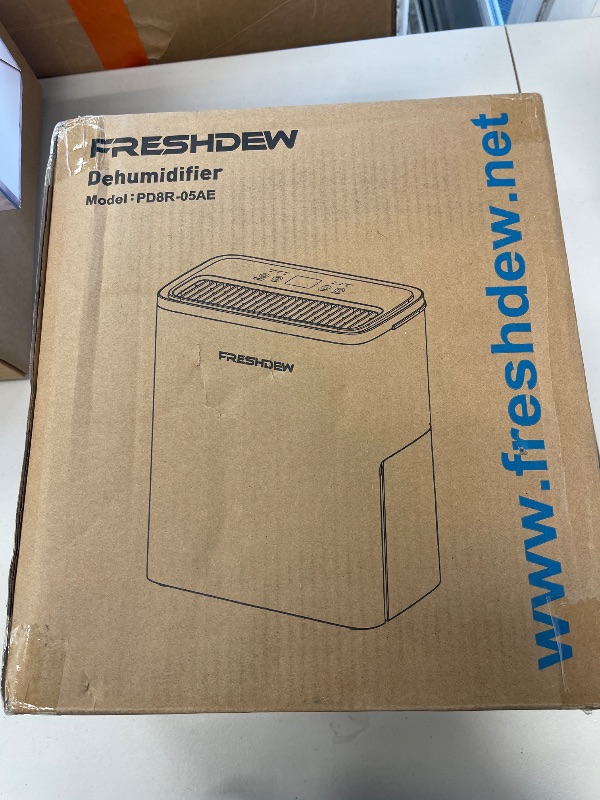 Photo 1 of FRESHDEW Dehumidifier, 30 Pints Dehumidifiers for Home, 1500 Sq. Ft Dehumidifiers with Drain Hose, 0.52 Gallon Water Tank for Basement Bathroom Bedroom, 24H Timer