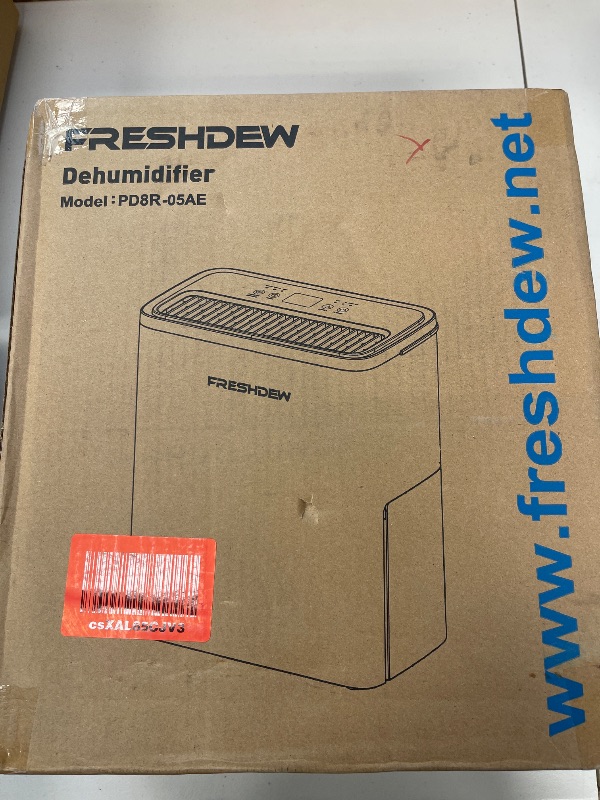 Photo 1 of FRESHDEW Dehumidifier, 30 Pints Dehumidifiers for Home, 1500 Sq. Ft Dehumidifiers with Drain Hose, 0.52 Gallon Water Tank for Basement Bathroom Bedroom, 24H Timer