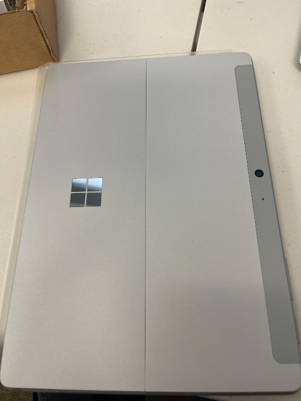 Photo 1 of Microsoft Surface Go 3 - 10.5" Touchscreen - Intel® Pentium® Gold - 4GB Memory - 64GB eMMC - Device Only - Platinum (Latest Model)