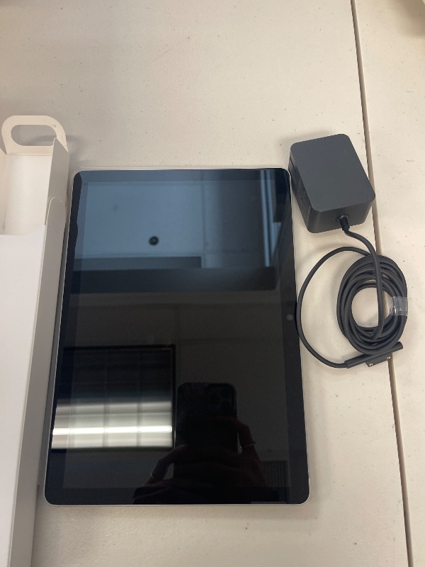 Photo 1 of Microsoft Surface Go 3 - 10.5" Touchscreen - Intel® Pentium® Gold - 4GB Memory - 64GB eMMC - Device Only - Platinum (Latest Model)