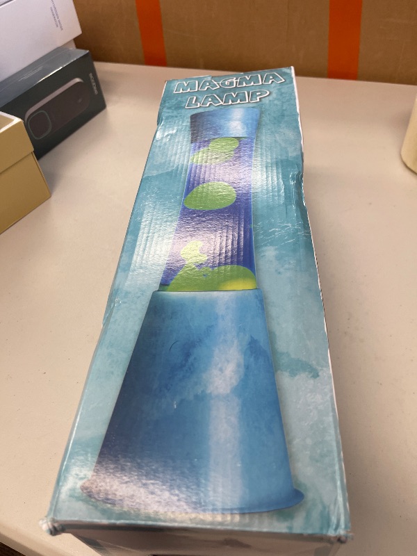Photo 1 of AHCCSD 16 Inch Glacier Magma Lamp,Liquid Motion Lamp Blue Liquid with Green Wax Blue Base Relaxing Gorgeous Lamp for Adults Kids Women Girls Home Office Decor Birthday Great Gift