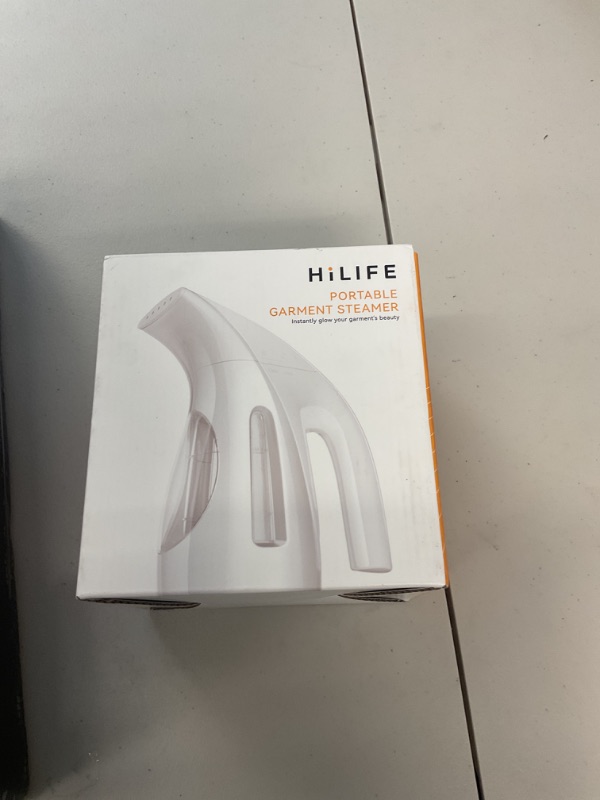 Photo 1 of HiLIFE Steamer for Clothes, Portable Handheld Design, 240ml Big Capacity, 700W, Strong Penetrating Steam, Removes Wrinkle, for Home, Office(ONLY FOR 120V)-Black