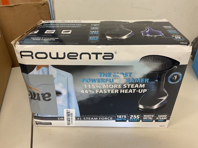 Photo 1 of Rowenta Hand Steamer for Clothes, X-Cel Handheld Steamer, 25-Second Heat-Up, Powerful Steam, Long Cord, 1875W Clothes Steamer, Travel Must Have, DR8220