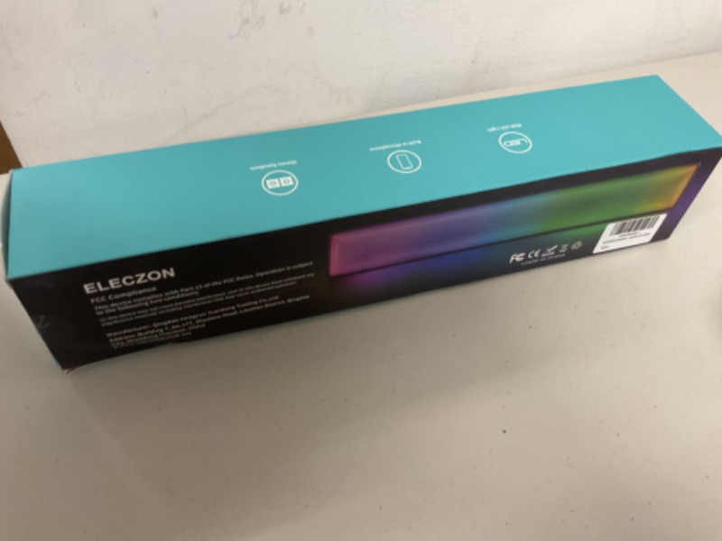 Photo 1 of ELECZON Computer Speakers with Boost Bass, Loud Stereo PC Speaker, for Computer/PC/Desktop/Laptop/Monitor?Gaming/Music/Movies, USB Powered, Button Control, Colored LED Lights, Gift for Him, Black
