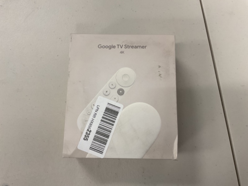 Photo 1 of Google TV Streamer 4K - Fast Streaming Entertainment on Your TV with Voice Search Remote - Watch Movies, Shows, Live TV, and Netflix in 4K HDR - Smart Home Control - 32 GB of Storage - Porcelain