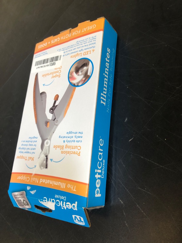 Photo 1 of Allstar Innovations PetiCare LED Light Pet Nail Clipper- Great for Trimming Cats & Dogs Nails & Claws, 5X Magnification That Doubles as a Nail Trapper, Quick-Clip, Steel Blades
